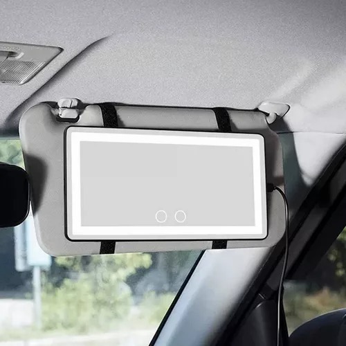 ESPEJO TOCADOR LUZ LED VISERA AUTOMOVI